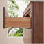 Meuble-lavabo mural simple flottant pré-assemblé de 36 po avec comptoir en céramique à 1 trou pour une installation facile et un rangement efficace