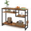 100cm Geometric Art Console Tables for Entryway, Skinny Entry Table with 4 Tier Storage Shelves, Easy to install-949424281