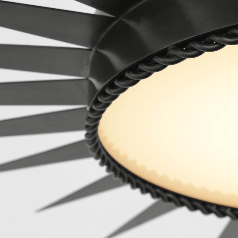 Soleil 1 - Light LED Semi Flush Mount by Suzanne Kasler