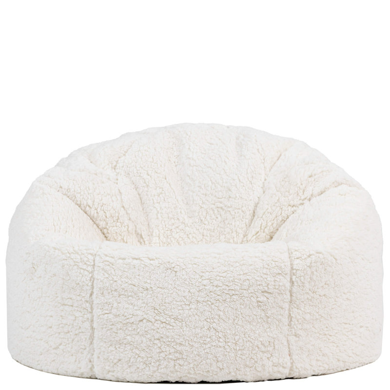 Kids Kingston Teddy Fleece Classic Bean Bag, Beige