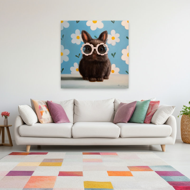 Art floral contemporain, H 48 po x l 48 po