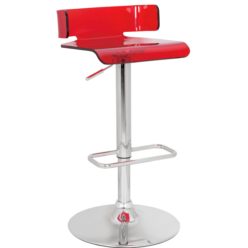 Tabouret réglable rouge et de comptoir - mobilité fonctionnelle moderne et confortable