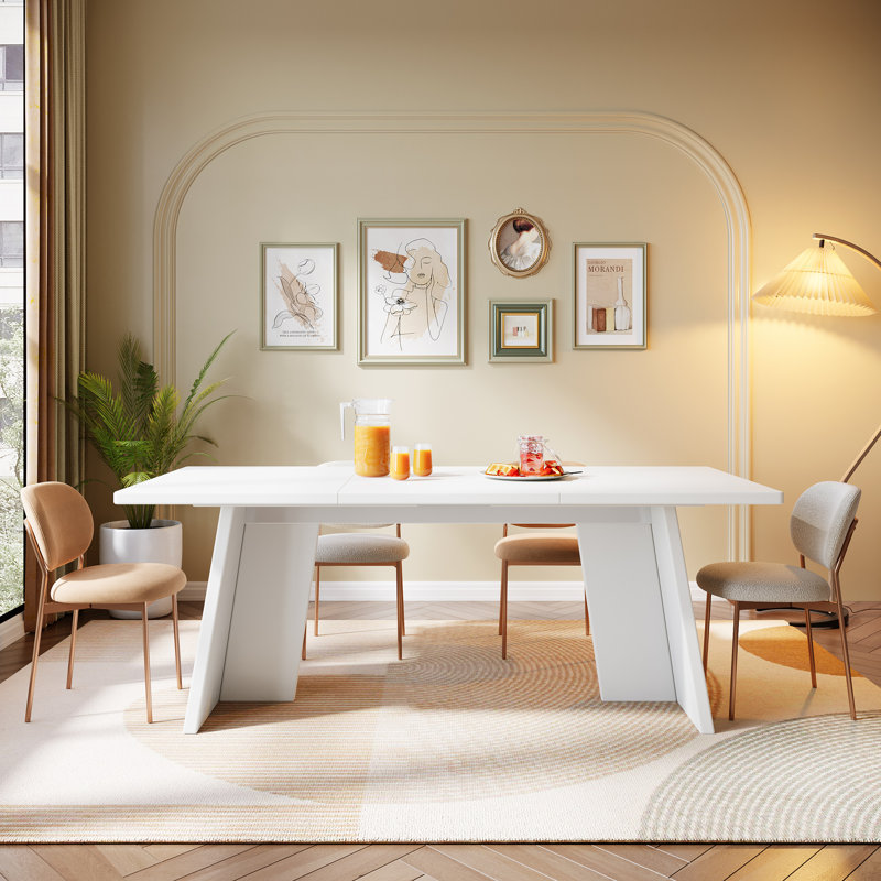 Table de salle à manger Rahn, Blanc
