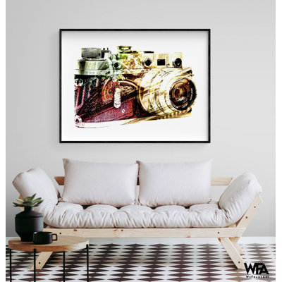 «Grand Central Snapshot» par Gi Artlab, décor de salle d'attente pour studio photo, œuvre d'art de la caméra rose, idée de cadeau d'adolescent, décor de salle de classe photo