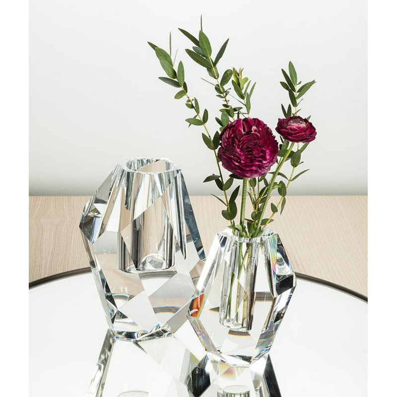 Medium Modern Cut Bud Vase