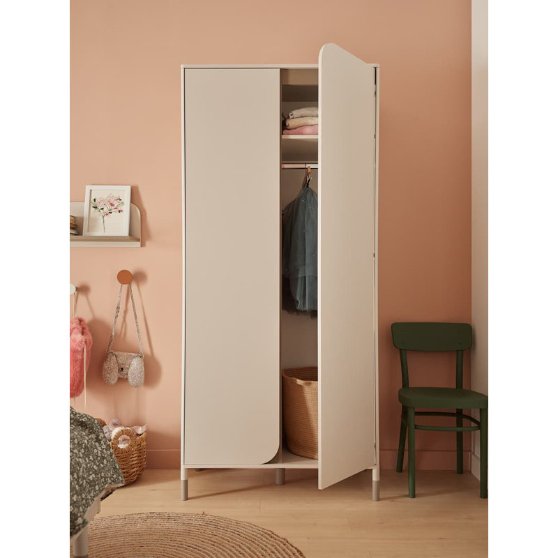 Nakala 2 Door Manufactured Wood Wardrobe