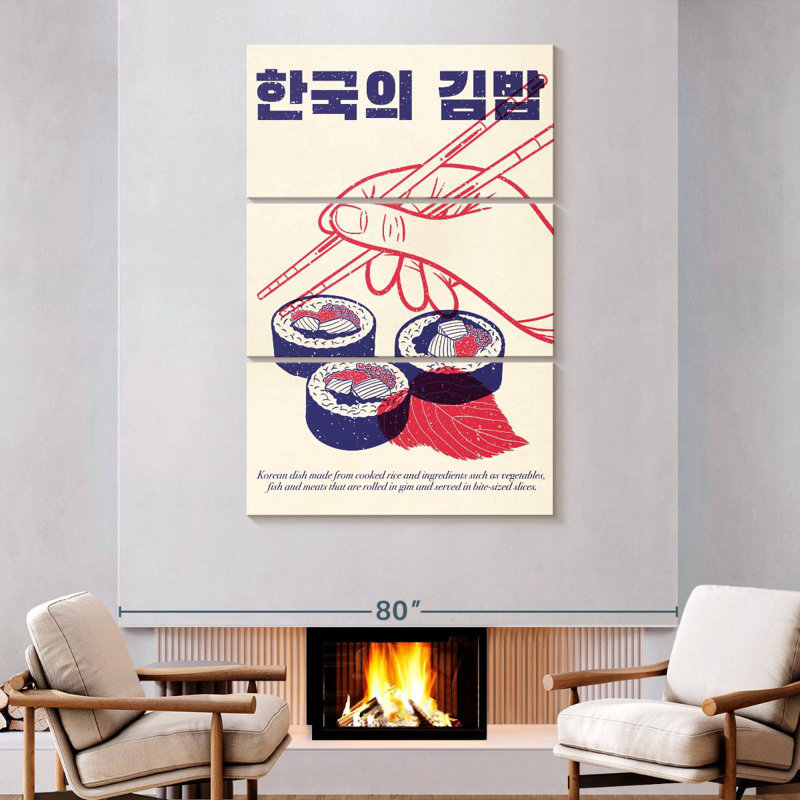 Kimbap coréen Yarlin, H 74 po x l 48 po