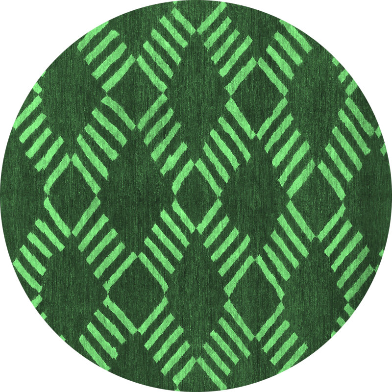 Washable Moroccan Indoor Rug, Round 6'
