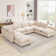 138.29” W Oversized 8-Seater Composable Modular Sofa