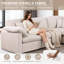 Canapé modulaire surdimensionné d'angle surdimensionné, ensemble de salon modulaire en chenille Shariff Cloud-694435297-689612563