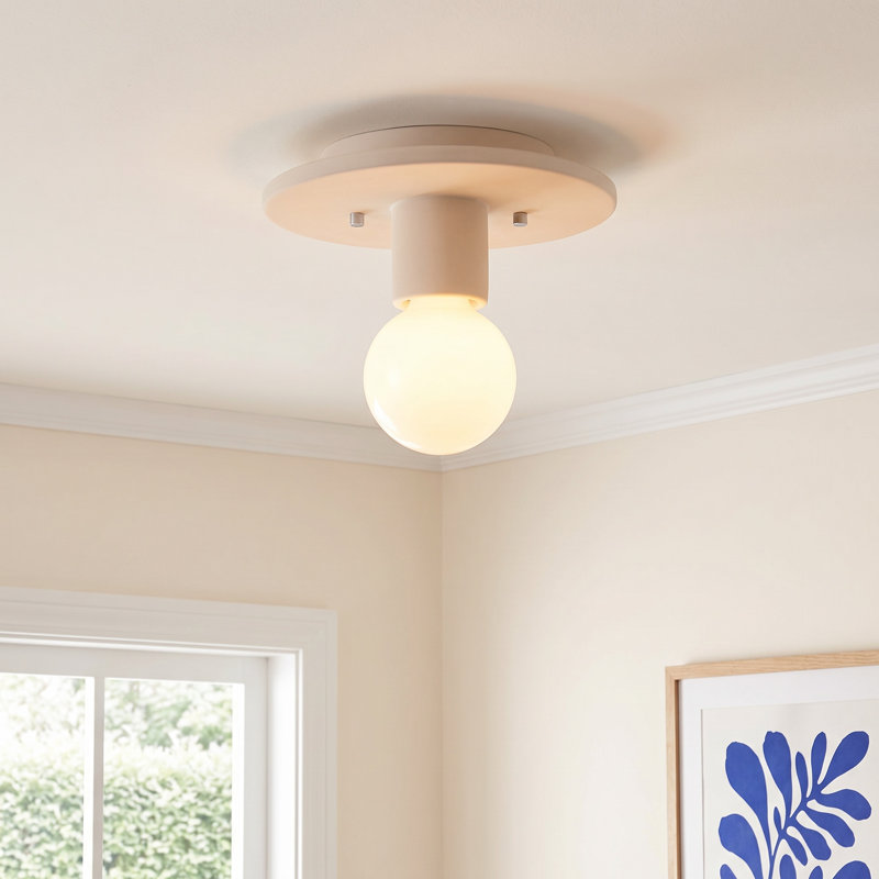 Flush Mount, Bisque