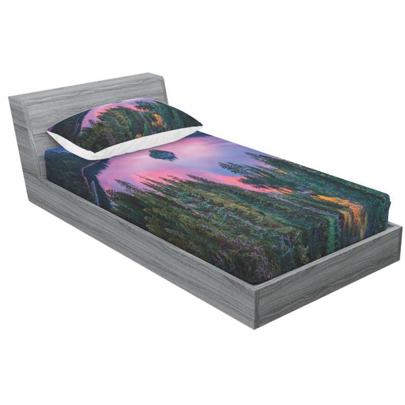 Microfiber Sheet Set, Twin Sheet Set with Fitted Sheet