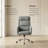Modern Upholstered Swivel Executive Office Chair with Headrest-1792294805