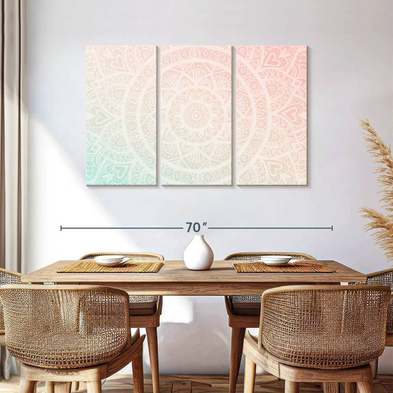 Kerner Gradient Mandala, 36" H x 57" W