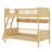 Wooden Bunk Bed With Integrated Shelving And Left/Right Adjustable Ladder-901403981