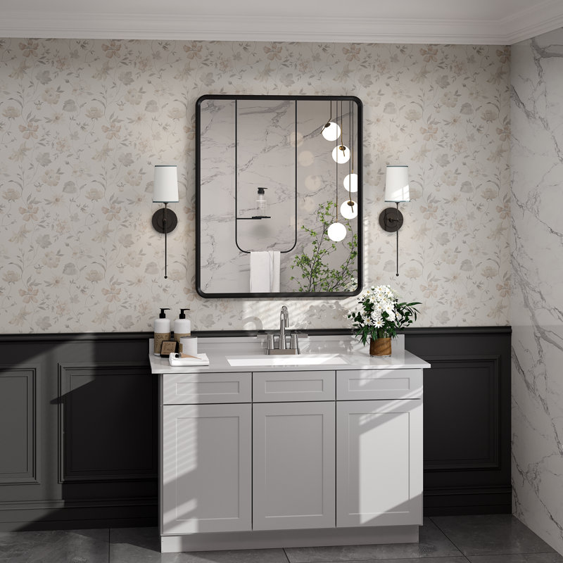 Miroir de meuble-lavabo mural Molly, 36 po x 30 po