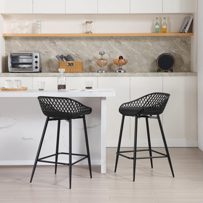 Lucasville Counter Stool with Metal Frame