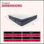 14 In. King Size Hybrid Mattress, Multi Layer Foam And Pocket Coil Mattress In A Bed