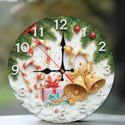 Christmas-Clock-Face-With-Candy-Canes
