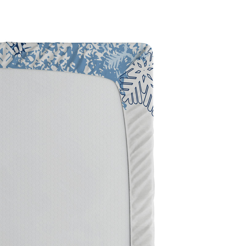 Ensemble de 2 draps-housse Ambesonne Winter Deer Pine Xmas Blue White, Drap-housse de taille simple