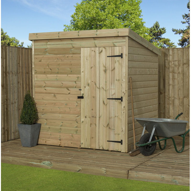 8 Ft. W x 5 Ft. D Shiplap Pent Wooden Shed