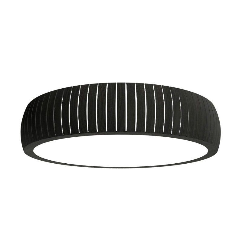 Blonde Freijo LED Flush Mount with White Acrylic Diffuser
