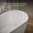 Evok 66 In. X 30 In. Freestanding Bath With Center Toe-Tap Drain