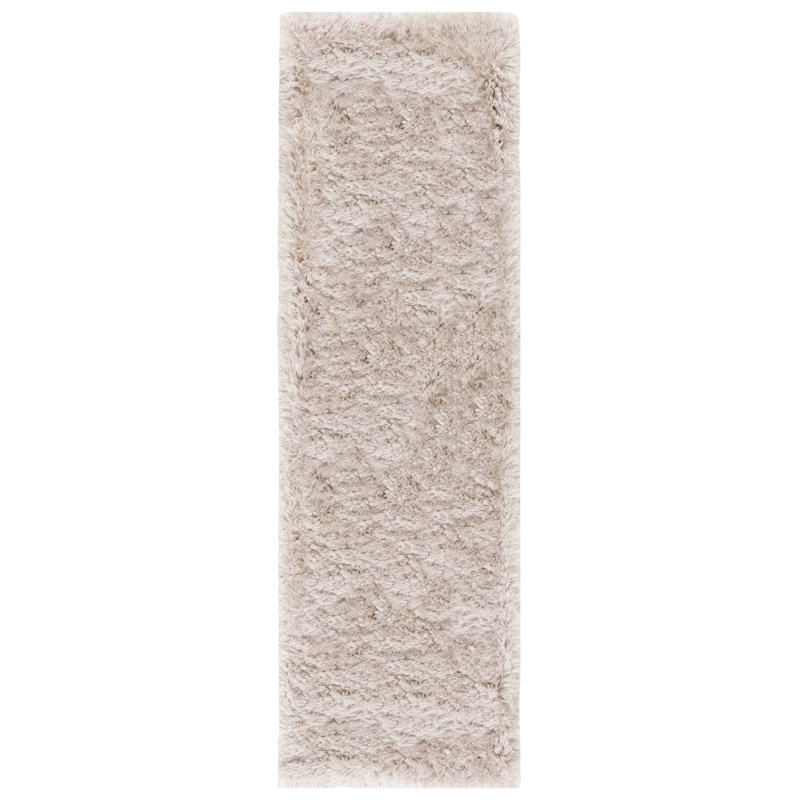 Gentas Shag Hand Tufted Performance Solid Color Rug, Runner 2'3" x 8'