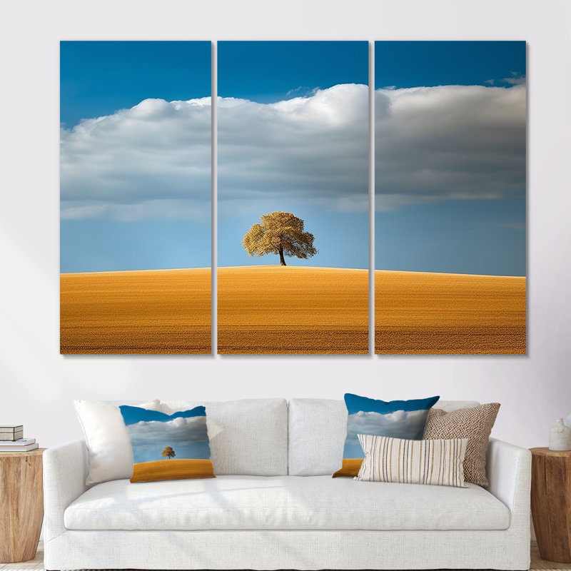 Scandinavian Tranquility Scenery, photographie I - ensemble d'art sur toile scandinave, Toile tendue