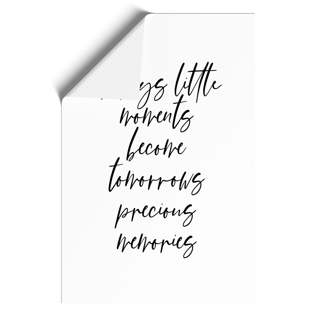 Todays Little Moments - Frameless Print