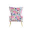 Fauteuil d'appoint rembourré en velours