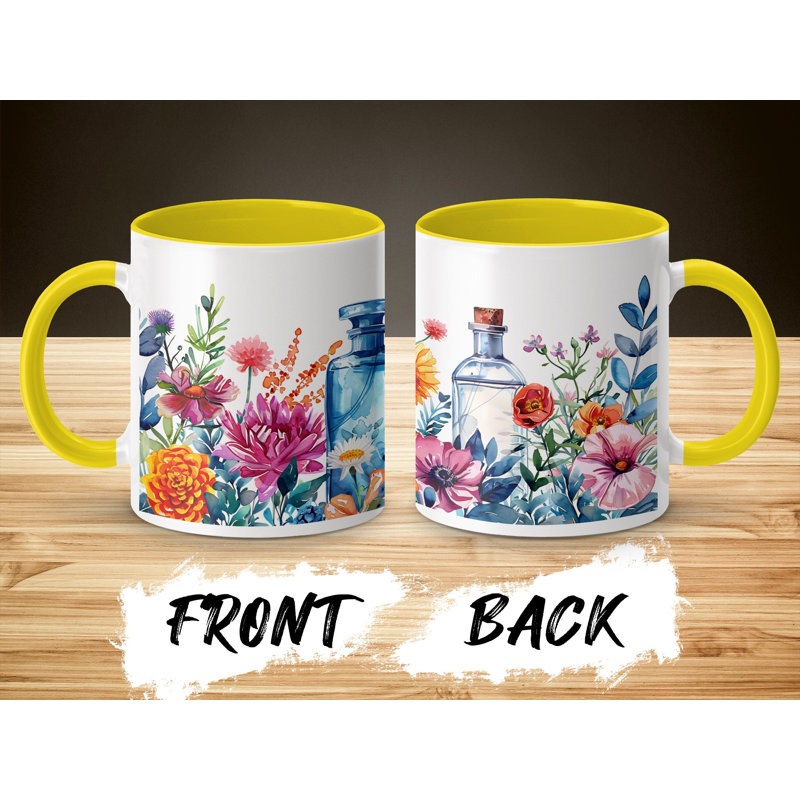 Ceramic Coffee Mug, Yellow