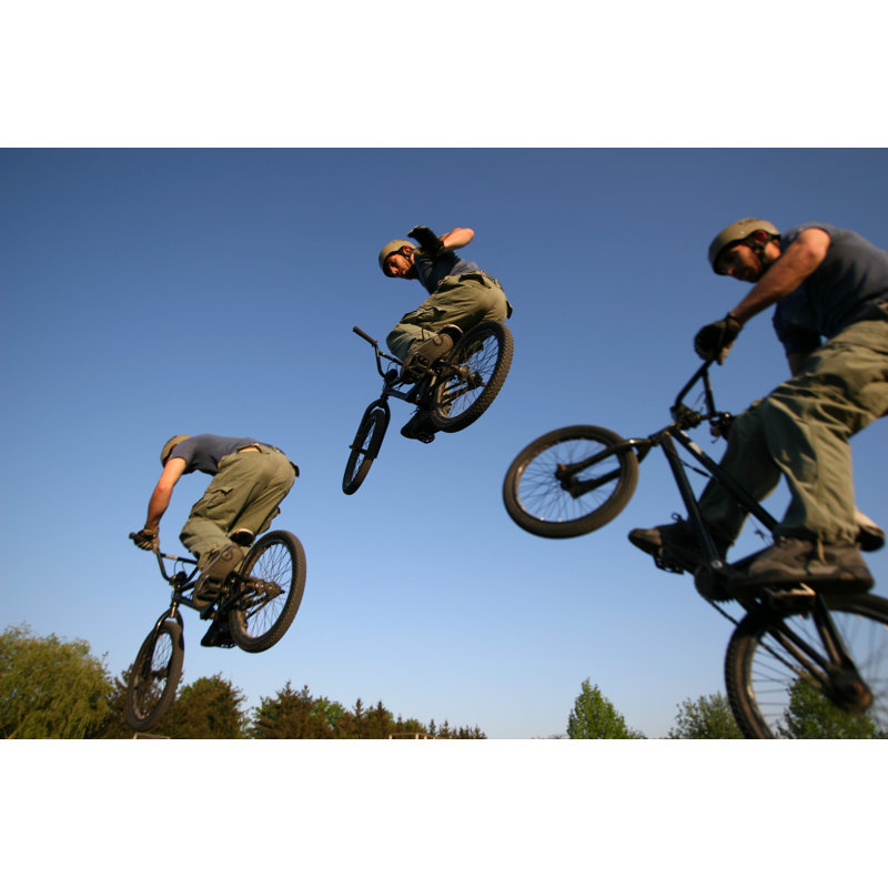 Bmx Triple by Rgbwede - Wrapped Canvas Print, 61cm H x 91cm W