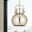 Luminaire suspendu en forme de sphère en métal 1 lumière Amrith-88157195-88157198-88292596