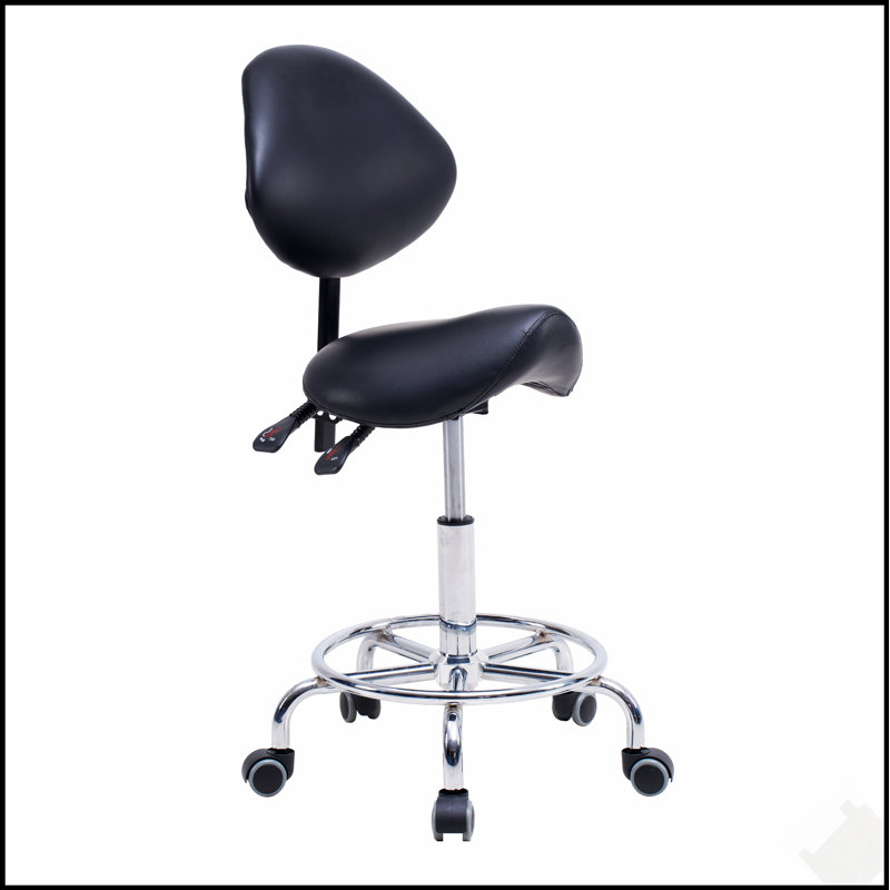 Fauteuil ergonomique avec dossier, pivotant, réglage hydraulique de la hauteur et roulettes