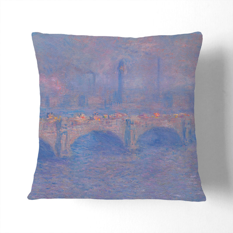 Waterloo Bridge in London Vol.1 Scatter Cushion, 40cm H x 40cm W x 15cm D