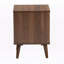 Table de bout en bois au fini brun Vesper, style Mid-Century, H 20,30 po x l 15,23 po x P 15,23 po