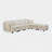 Wide Reversible Modular Sofa & Chaise with Ottoman-1758796705