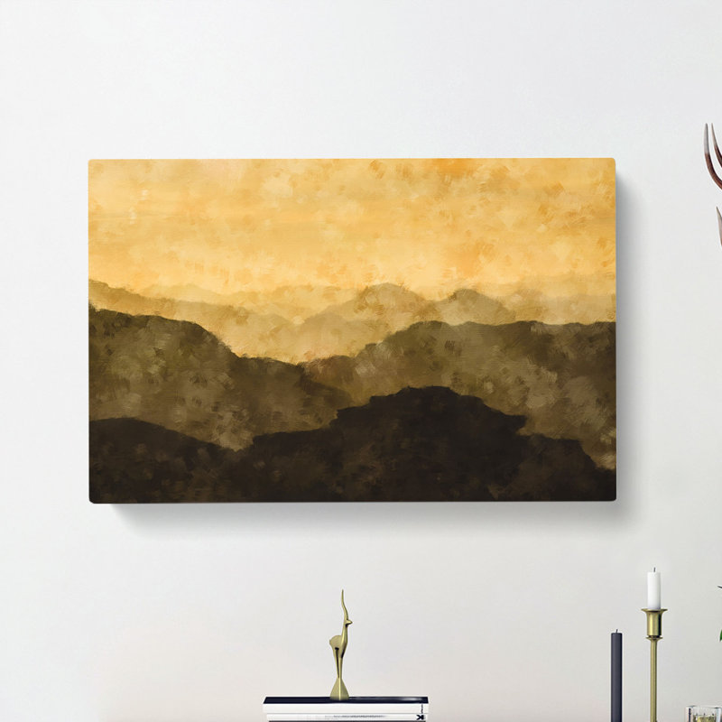 Layers Of Mountain - Wrapped Canvas, 60cm H x 91cm W x 4cm D