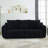 81" Premium Teddy Fabric Sofa With 3 Back Pillows And 3 Back Cushions Solid Wood Frame 3-Seater Sofa, Oversized Upholstered Chair For Living Room, Bedroom, Apartment And Office-204042376-221676861