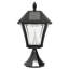 Baytown II Black Solar Powered LED 3in Fitter, Pier, Wall Outdoor Light