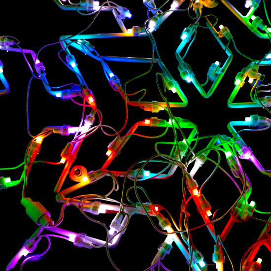 Dynamic RGB Snowflake Hexagonal LED 30 in
