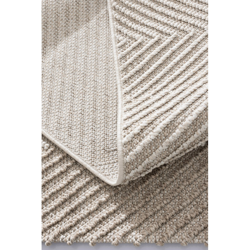 Premium Area Rug, 5.2 x 7.5 Feet, Cream & Beige | 100% Polypropylene, Machine Woven with Woven Underside | Stylish Digital Print Design, Soft & Durable for Living Room, Bedroom, or Office Decor