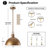 Lysander 1 - Light 17.7" Single Dome Kitchen Island Pendant Light-231320291-207125027