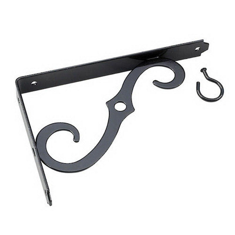 Support décoratif, Noir, H 8 po x l 5,5 po x P 0,9 po