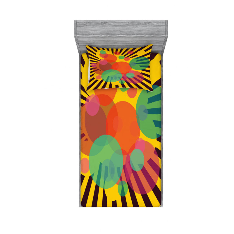 Ensemble de draps Tropic Botanic, Ensemble de draps pour lit simple avec drap-housse