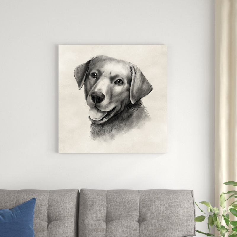 Charbon Labrador II, H 30 po x l 30 po