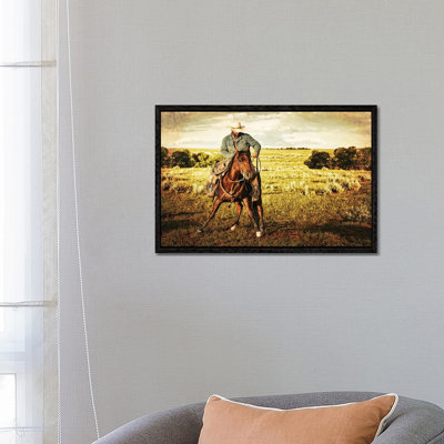 Just A Quick Spin by Rhonda Thompson - Floater Frame Print on Canvas