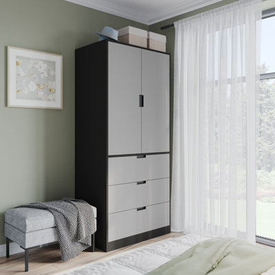 Stephy Solid Wood Wardrobe