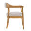 Chaises de salle à manger confortables, fauteuils modernes rembourrés en bois pour la maison